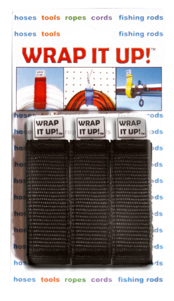 WRAP IT UP,  3 PK., BLACK