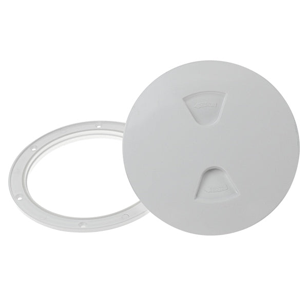 DECK PLATE 8" WHT HIDDEN SCREWS
