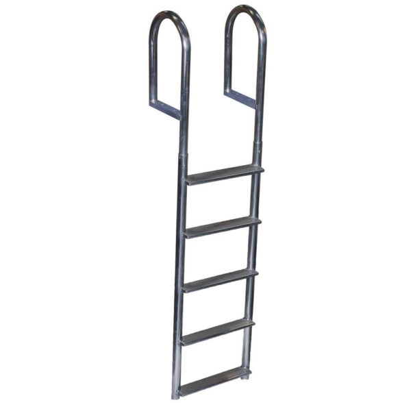 DOCK LADDER 5 STEP FIXED WIDE WELD ALUM