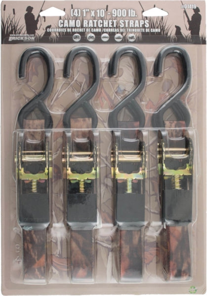 RATCHETING TIE-DOWN CAMO 1  X10