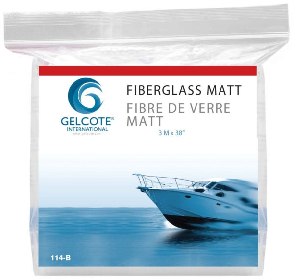 FIBERGLASS MATT, 3M. X 38"