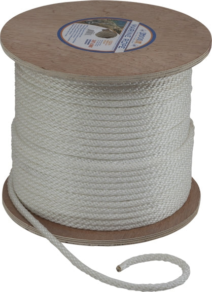SOLID BRAID NYLON 1/2" X 500  - WHITE