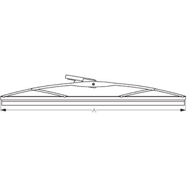 WIPER BLADE - 11 1/2" BLACK STAINL.STEEL