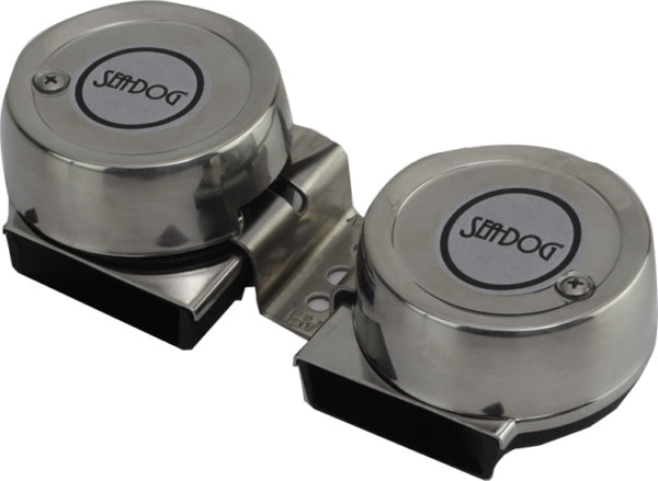 STAINLESS MINI COMPACT HORN - TWIN
