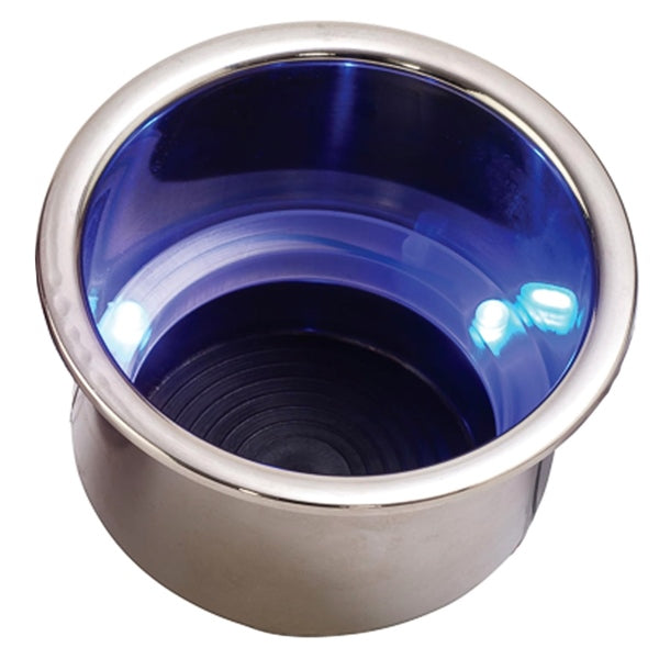 MOUNT DRINK HOLDER SST W/BL LED