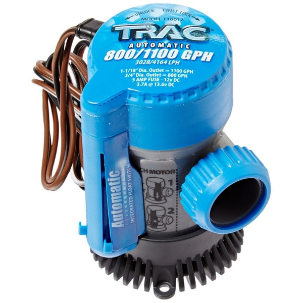 PUMP BILGE AUTO 3/4" 1-1/8" 800-1100GHP