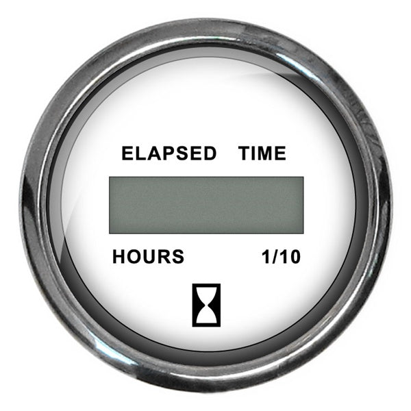 HOURMETER DIG 13-32VDC 2" SS WH