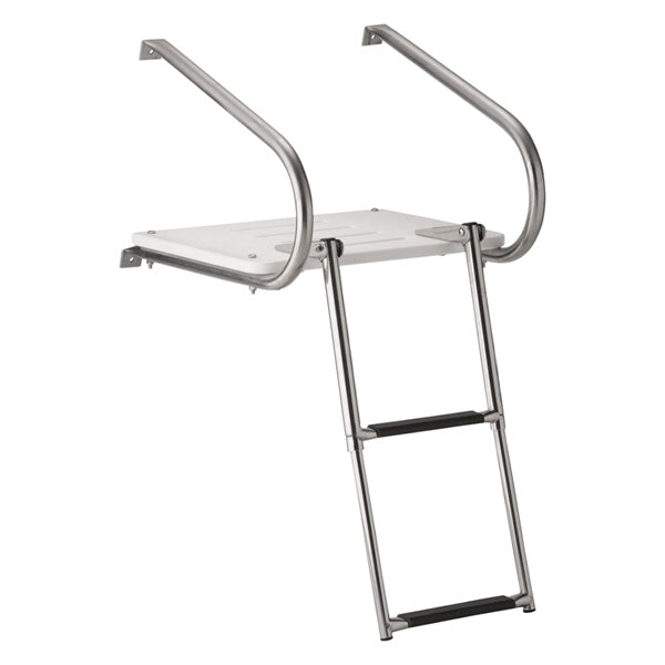 PLATFORM W/TELESC LADDER 2 STEPS OVER