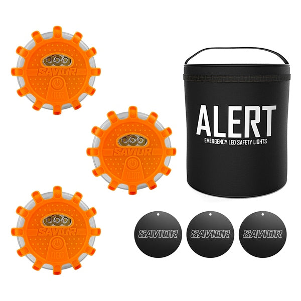EMERGENCY LED SAFETY LIGHTS 3-PKG