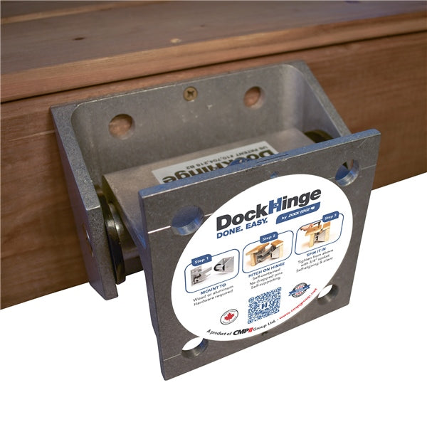DOCK HINGE 15/32P HDW 3/8" ALU