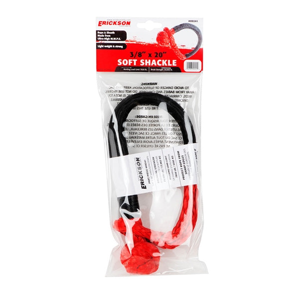 SHACKLE SOFT 3/8 X 20.8" W/UHMWPE SHEATH