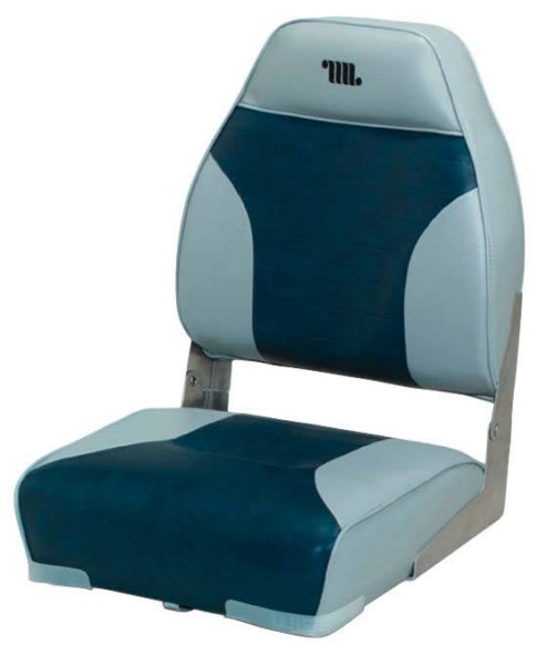 SEAT, HIGH BACK, GRAY/NAVY