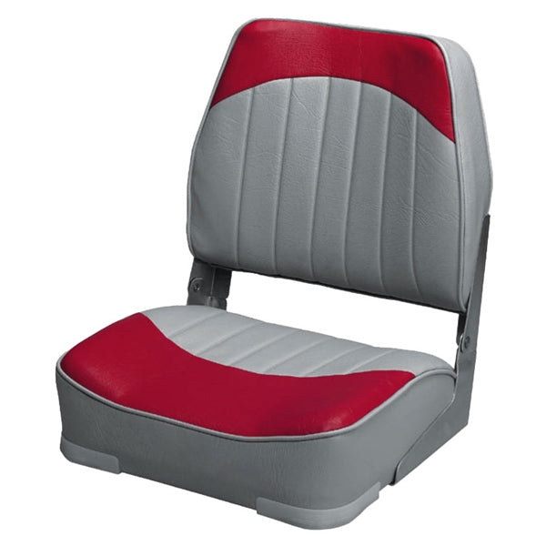 SEAT, FOLD DOWN, GRAY/RED