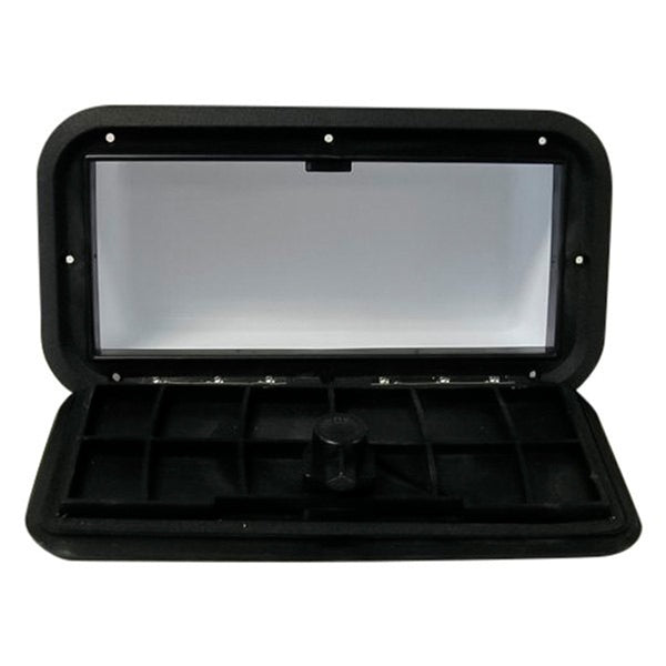 GLOVE BOX 7" X 14"  4.5" DEEP BK