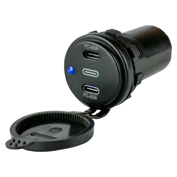 POWER SOCKET DUAL USB-C SEADOG
