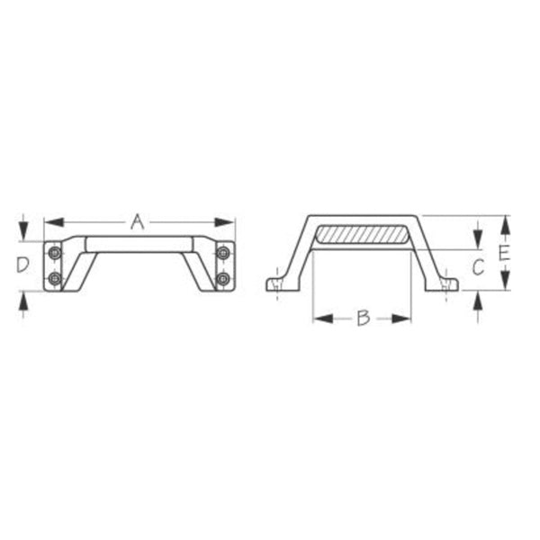 HANDLE STEP 6-3/8   SEADOG