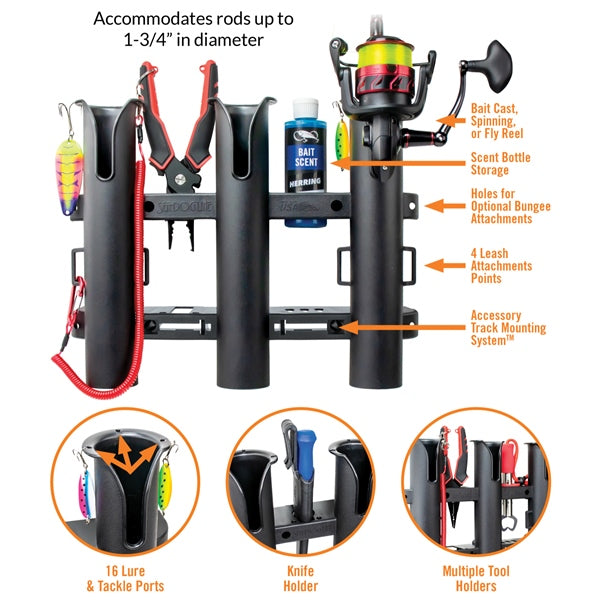 ROD HOLDER POLYPROPYLENE BK