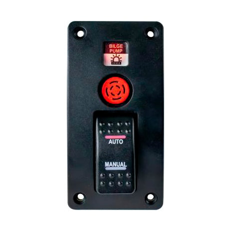 BILGE PUMP WATER ALARM PANEL W/SWITCH