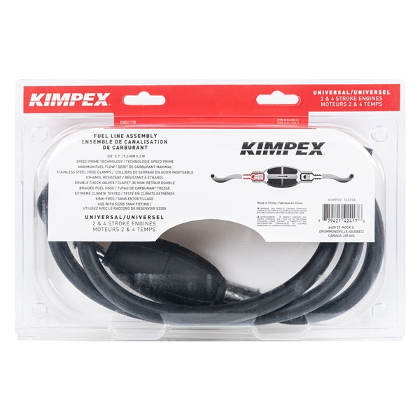 FUEL LINE UNIV 3/8" X 7  KIMPEX