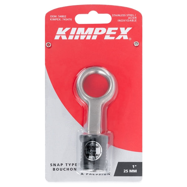 DRAIN SNAP PLUG 1  SS