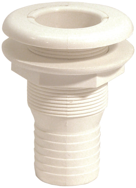 THRU-HULL FITTING 5/8  PLASTIC WH
