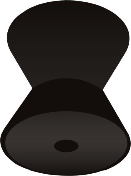 BOW ROLLER RUBBER 4 X1/2  BLK