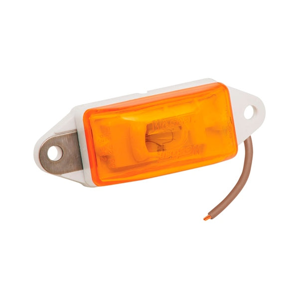 CLEARANCE LIGH/SIDE MARKER AMB W/BASE WH