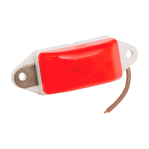 CLEARANCE LIGHT/SIDE MARKER RD W/BASE WH