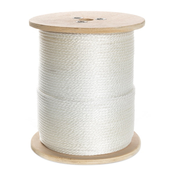 ROPE SPOOL SOLIDBRAID POLY 1/4"X1000  WH