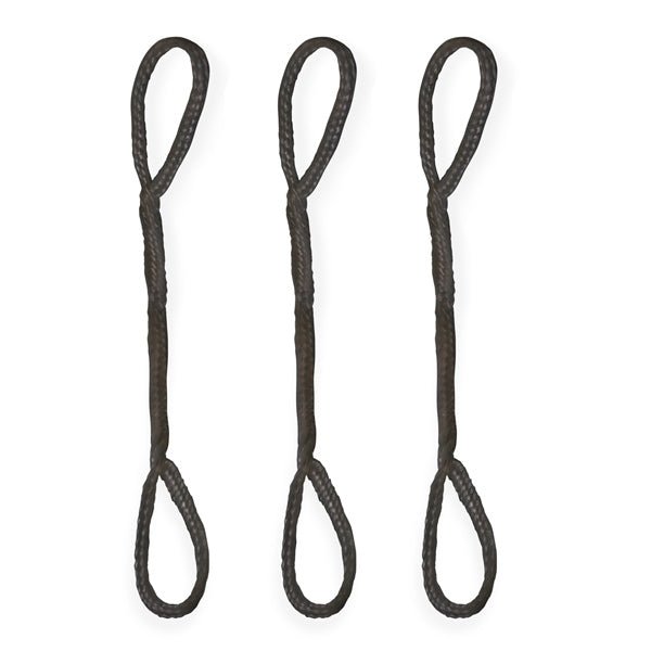 FENDER ROPE 1/4"X12" QTY3 BK