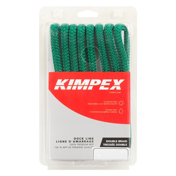 DOCK LINE 3/8"X10  BRAID MFP HUN GR