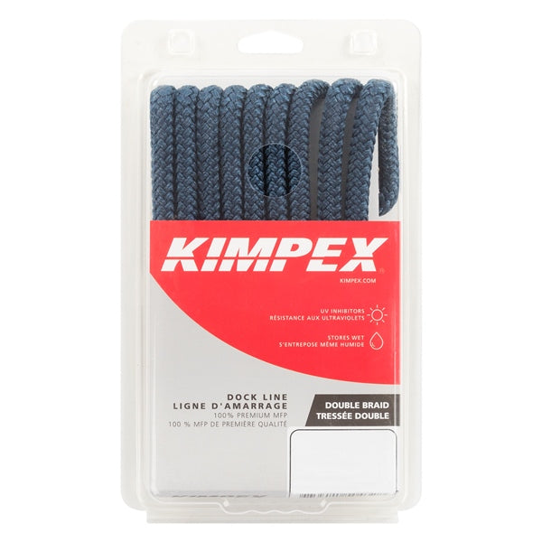 DOCK LINE 3/8"X10  BRAID MFP NAVY