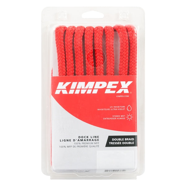 DOCK LINE 3/8"X10  BRAID MFP RED