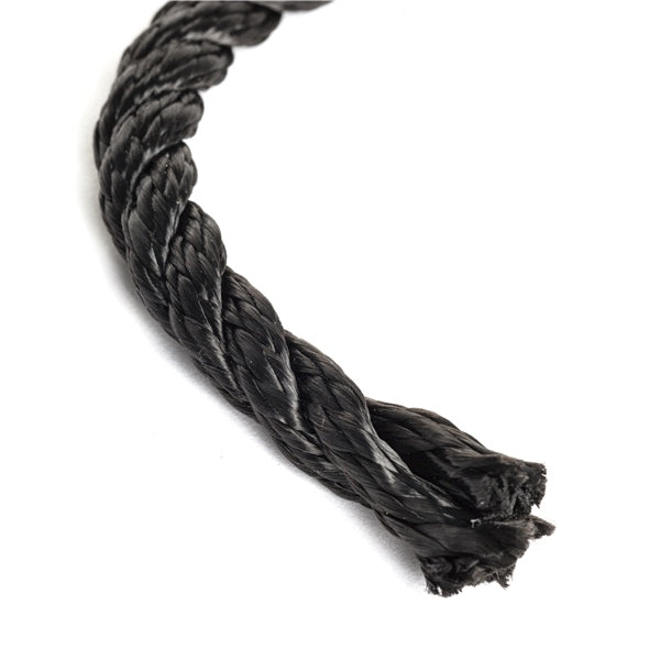 ROPE BOAT 3/8"X600  3 STRANDS NYL BK