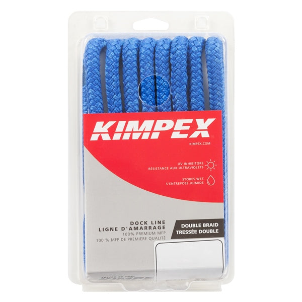 DOCK LINE 1/2"X15  BRAID MFP ROY BLUE