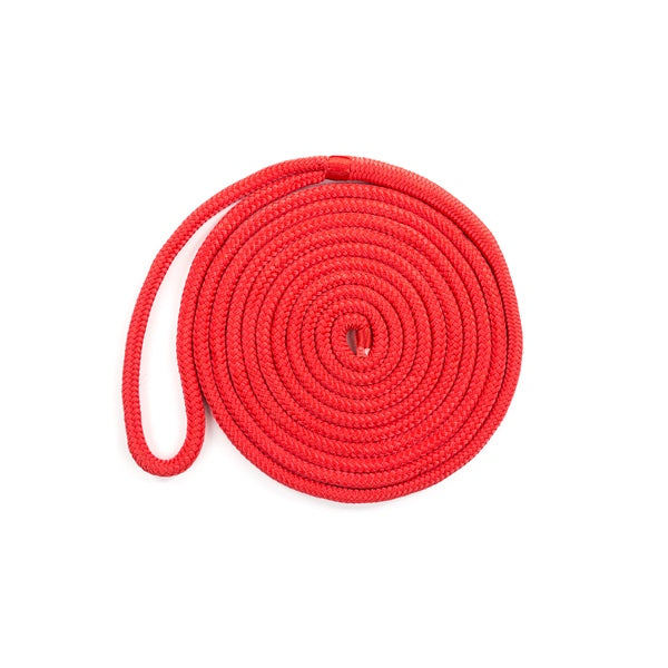DOCK LINE 1/2"X15  BRAID MFP RED
