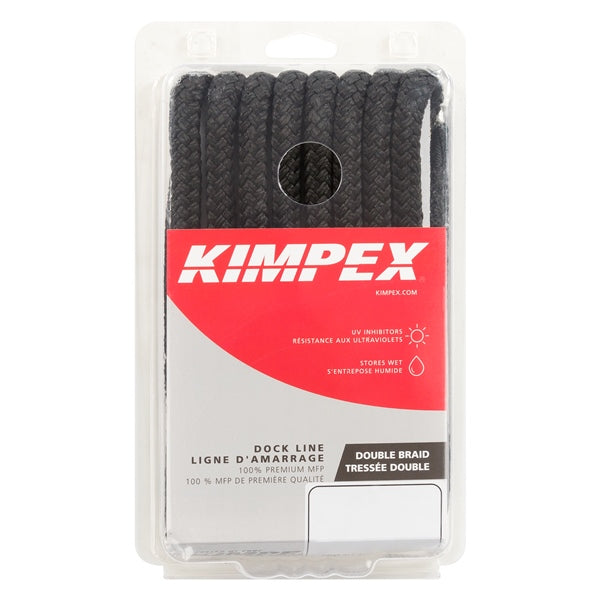 DOCKLINE HANSPLICE DOUBBRAID 3/8"X15 BK