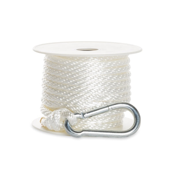 LINE ANCHOR 3/8"X50 BRAID W/RING WH