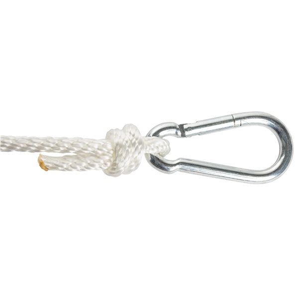 LINE ANCHOR 3/8"X50 BRAID W/RING WH