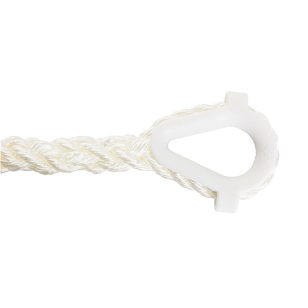 ANCHOR LINE 1/2"X150 3 STRAND TWIST WH