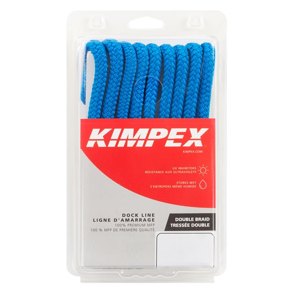DOCK LINE 3/8"X10 BRAID MFP BL