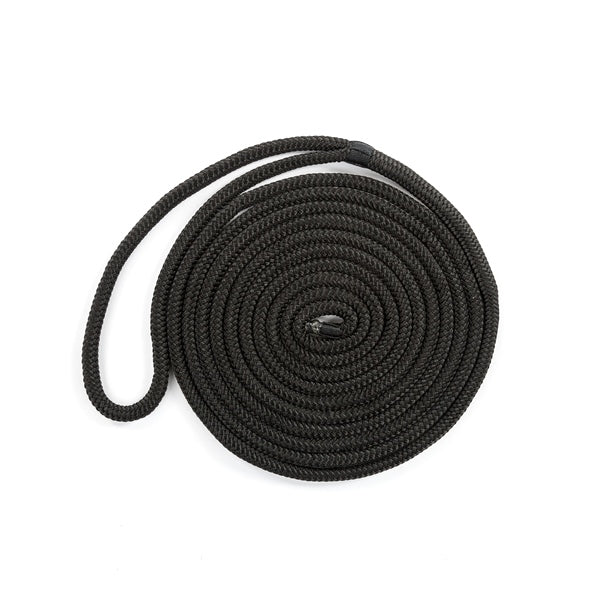 DOCK LINE 3/8"X15 BRAID MFP BK