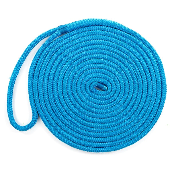DOCK LINE 3/8"X25 DOUB BRAID NYL BL