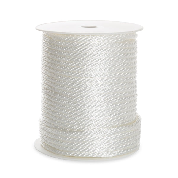 ROPE BOAT 3/8"X250  SOLID BRAID POLY WH