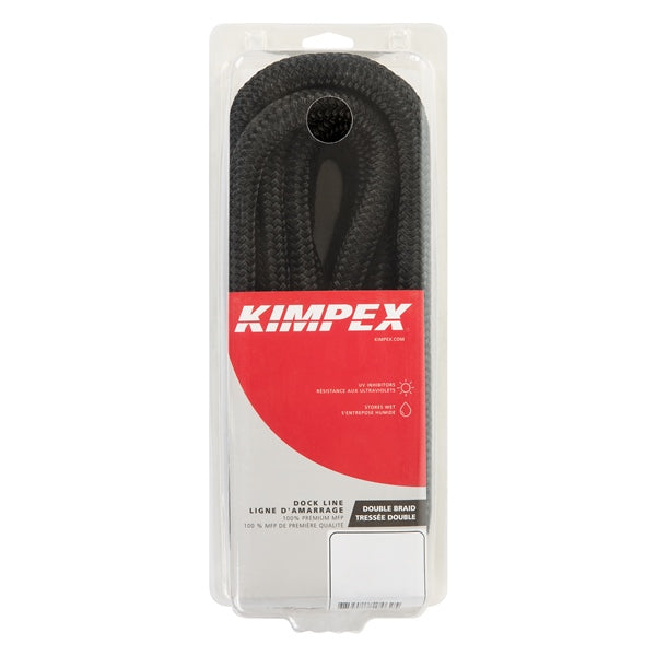 DOCK LINE 3/8"X20  BRAID MFP BK