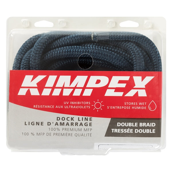 DOCK LINE 5/8"X35  BRAID MFP NAVY