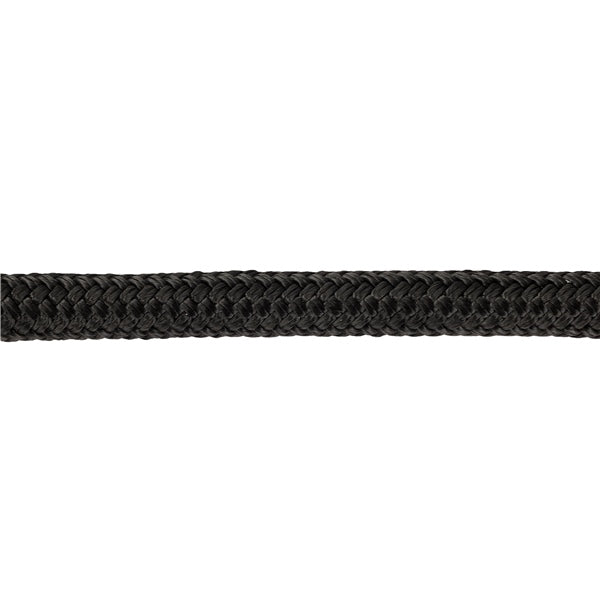 DOCK LINE 1/2"X50 DOUB BRAID NYL BK