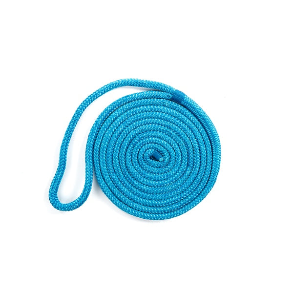 DOCK LINE 3/8"X10 DOUB BRAID NYL BLUE