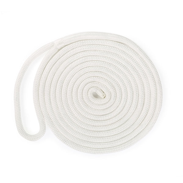 DOCK LINE 5/8"X20 DOUB BRAID NYL WH