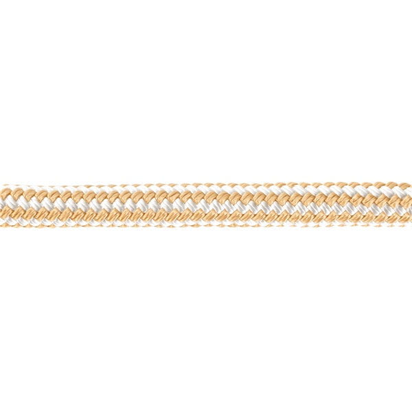 DOCK LINE 1/2"X25 DOUB BRAID NYL WH/GD